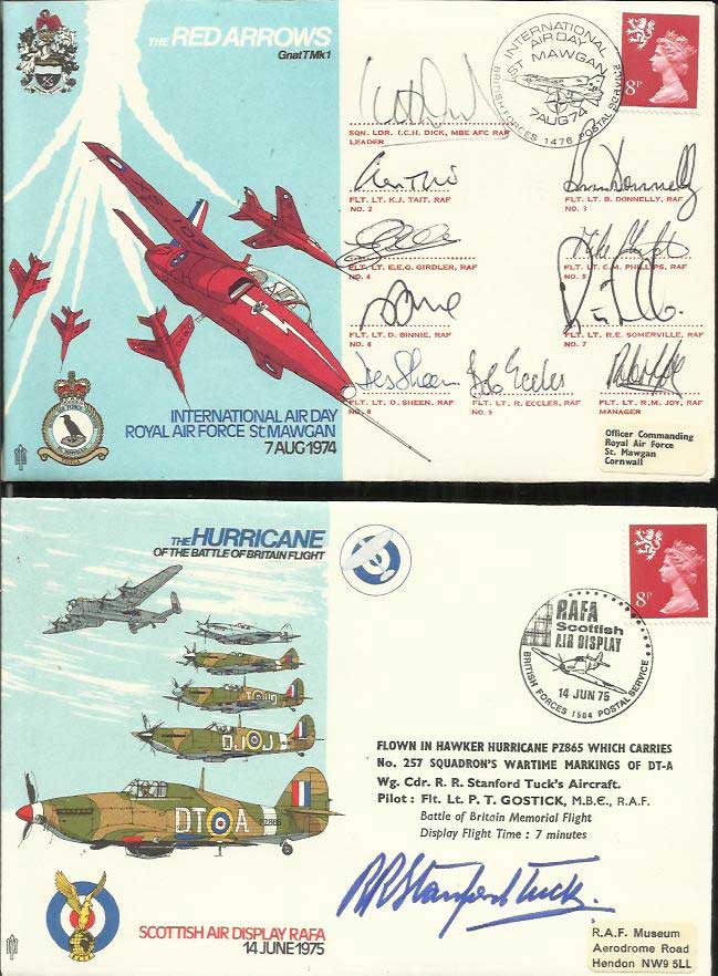 Air Display Special signed series covers & Kings Cup Air Race collection in Two Black RAF logoed