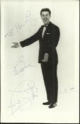 Bruce Forsythe Black and white 6x4 really early portrait photograph signed by entertainer Bruce