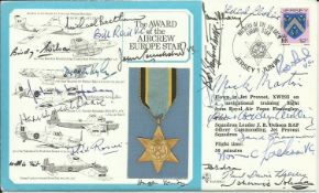 Award of the Aircrew Star cover signed by NINETEEN winners Inc 5 VCs BOB aces and Dambusters. 16