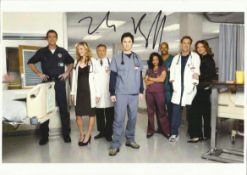 Zach Braff. Colour 8x12 photograph from American medical comedy drama Scrubs autographed by main