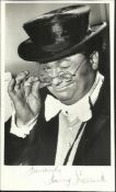 Harry Secombe. Black and white 6x4 early portrait photograph signed by the late great Harry Secombe.