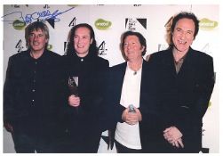 The Kinks Superb colour 8x12 photograph of 60’s band The Kinks autographed by drummer Mick Avory.