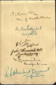 ? South African 1950s Political Historical collection of 4 album pages containing signatures of