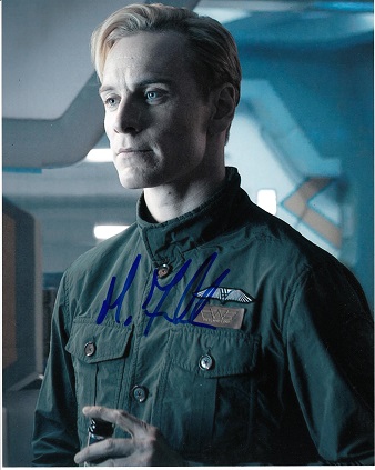 Michael Fassbender 8x10 c photo of Michael Fassbender from Prometheus, signed in NYC, September