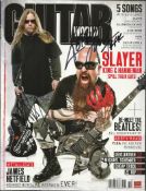 ? Slayer signed Guitar World Magazine. Signed by Jeff Hanneman & Kerry Ray. Also Drum Rhythm