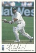 Cricket collection of 3 different size colour photos signed by sky commentator Paul Allott, Mark
