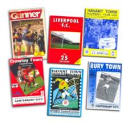 Football programme collection 100+ programmes ranging in years and teams. Some teams included are