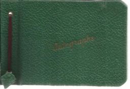 Collection of 3 old autograph albums. Small green one with 1940,s mainly family poems and notes,