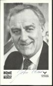 John Thaw signed 6x3 b/w Home to Roost photo. Good condition
