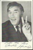 Frankie Howerd signed 5x3 b/w photo. Good condition