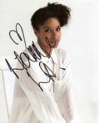 Lianne La Havas, 10x8 picture signed at the Ivor Novello Awards at The Grosvenor House Hotel on the