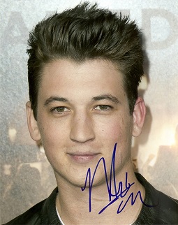 Miles Teller signed 10x8 photo, signed at Salt Lake City Airport on the 15th January 2014. Good