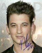 Miles Teller signed 10x8 photo, signed at Salt Lake City Airport on the 15th January 2014. Good