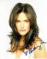 Courteney Cox 8x10 c photo of Courteney star of Scream, signed at Tribeca, NYC, 2014 . Good