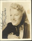 Gracie Fields signed vintage sepia 4x3 photo. Good condition