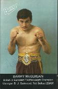Barry Mcguigan signed 6x4 colour promotional photo of the young boxer. Good condition