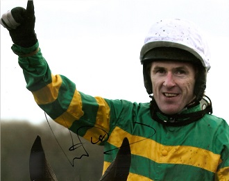 AP McCoy 10x8 Signed at the Wentworth Golf Club PGA Pro AM on the 21st May 2014 . Good condition