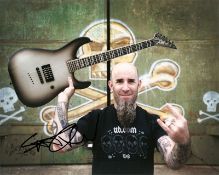 Scott Ian signed 10x8 photo, signed in New York . Good condition