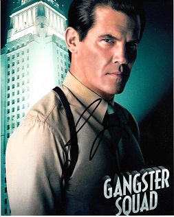 Josh Brolin 8x10 c photo of Josh from Gangster Squad, signed by him at NYC Film Festival, Oct, 2014