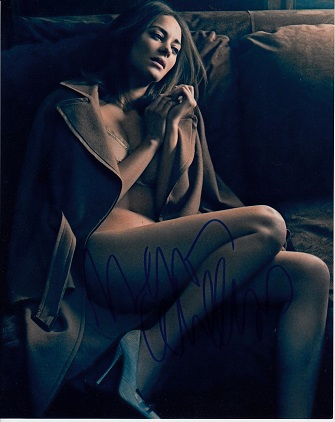 Marion Cotillard 8x10 c photo of Marion, star of Dark Knight Rises, signed at NYC Film Festival,