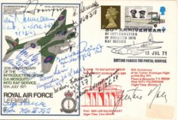 10 Luftwaffe KC Aces: signed RAF Leeming FDC Gunter Rall Kc+S 275 Vics, Ernest-Wilhelm Reinert Kc+S