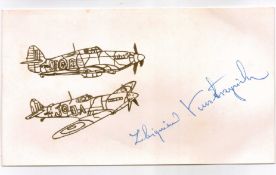 Very Rare Battle of Britain Polish Signature. Flight Lieutenant Zbigniev `Zbishek` Kustrynski KW