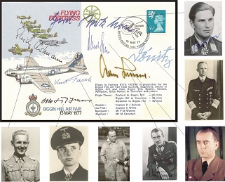 Top German WW2 VIPs signed Flying Fortress FDC signed Major General Gerhard Barkhorn, Dr Albert