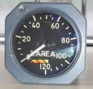 The Concorde Rolls Royce Area Gauge. Located on the central instrument panel between the two pilots