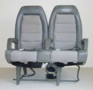 Genuine Pair of Concorde SeatsGrey Connolly leather Concorde seats with cloth inserts, taken from