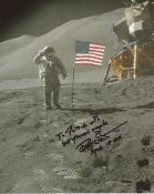 Dave Scott Gemini 8, Apollo 9, Apollo 15 astronaut hand signed photo to Patrick Moore. This