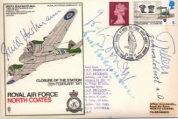 Rare Luftwaffe ace signed RAF North Coates FDC signed Oberst Hans-Ulrich Rudel, Dr Ernest Gademann,