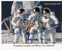 Apollo 12 fully signed 10X8 Photograph. A photo of The Alan Bean painting The Fantasy - Conrad,