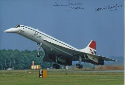 Jeremy Rendell and Neil Rendell the only Concorde pilots who were brothers signed 12 x 8 colour