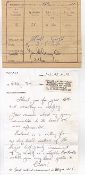 Squadron Leader J.R. Pratt log book page signed. Signature of Squadron Leader James H. `Ginger`