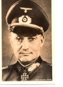 General Model signed 14 x 9 cm Hoffmann photo signed by Generaloberst Model. He was the best 3rd