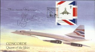 Barbara Harmer & Mike Banister signed Internetstamps 2009 Concorde Queen of the Skies cover.