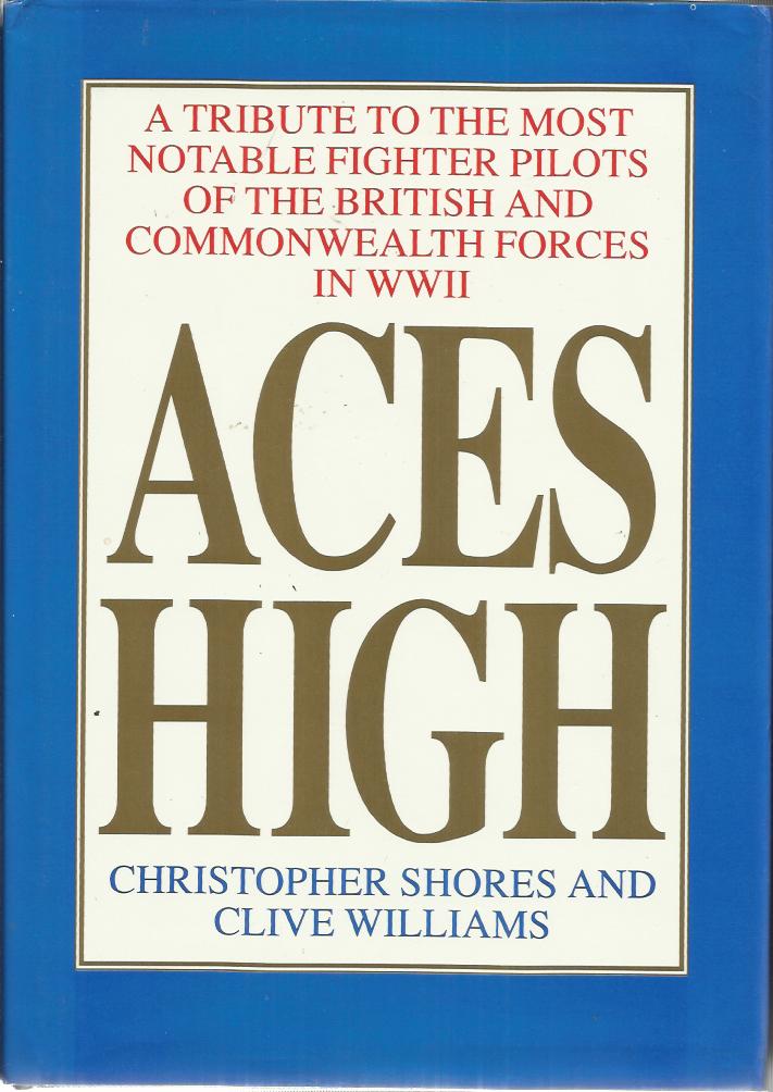 20 Battle of Britain pilots signed Aces High large 660+ page hardback book signed inside on two