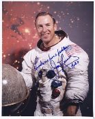 James Lovell rare inscription signed photo. This auction is for an 8x10 photograph hand signed by
