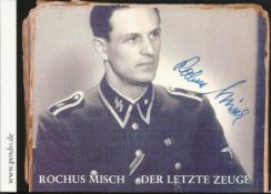 Rochus Misch signed 6 x 4 b/w photo . Misch (29 July 1917 - 5 September 2013) was a German