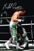 Michael Gomez boxing champion Signed 12 X 8 photo. Good condition