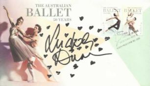 Lucinda Dunn 2012 Australian Ballet 50 Years anniversary first day cover autographed by Lucinda