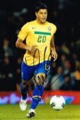 Givanildo Vieira de Sousa Signed 12 X 8 `Hulk` Brazil football photo. Good condition