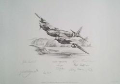 Banff Strike Wing Nicolas Trudgian print. Limited edition number 54/75. Taken from a Pencil drawing