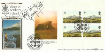 George Best 1994 Benham Views of Northern Ireland first day cover, autographed by Manchester United