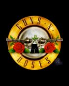 Guns and Roses Massive 62cm x 90cm colour poster of the Guns n Roses band logo. Autographed on the