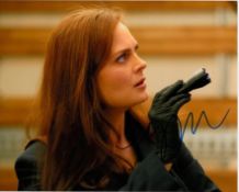 Emily Deschanel 10x8 photo of Emily from Bones, signed by her at TV Upfronts week, NYC May, 2014