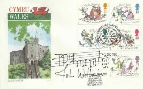 John Williams 1993 Wales Cardiff Castle first day cover autographed by the famous American composer