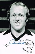 Archie Gemmill Derby County Rare Signed 12 X 8 football photo. Good condition