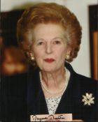 Margaret Thatcher signed 10x8 colour portrait photo. Good condition