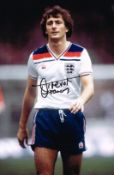 Trevor Francis England Signed 12 X 8football photo. Good condition